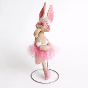NWT Annalee Ballerina Bunny Felt Doll Collectible Vintage 1980s